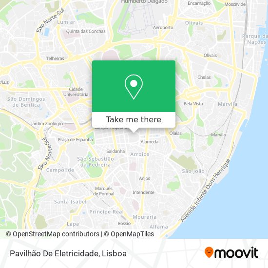Pavilhão De Eletricidade mapa