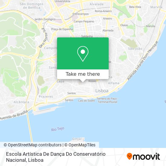 Escola Artística De Dança Do Conservatório Nacional map