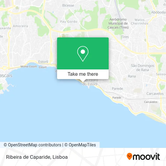 Ribeira de Caparide map