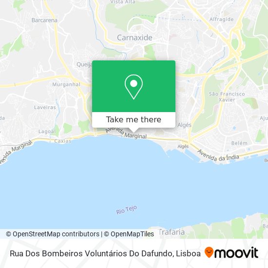 Rua Dos Bombeiros Voluntários Do Dafundo map