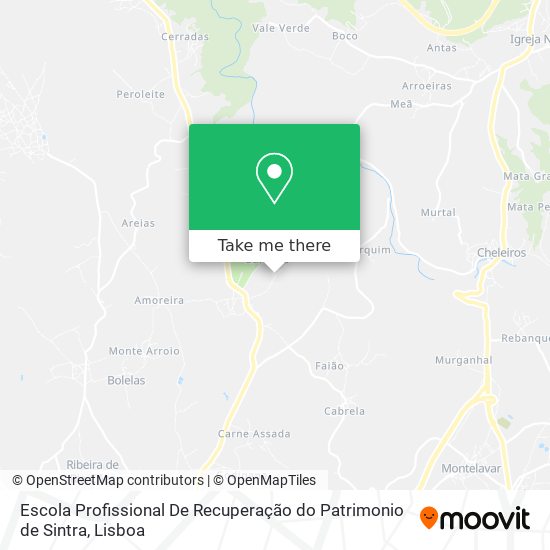 Escola Profissional De Recuperação do Patrimonio de Sintra map