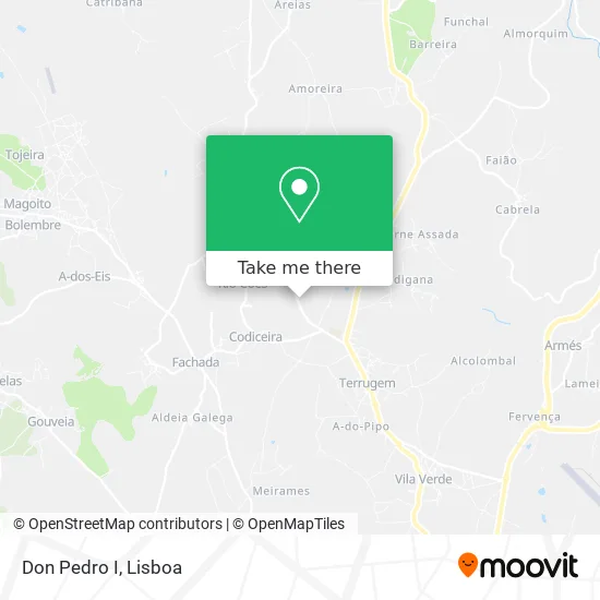 Don Pedro I map