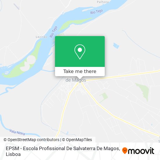 EPSM - Escola Profissional De Salvaterra De Magos map