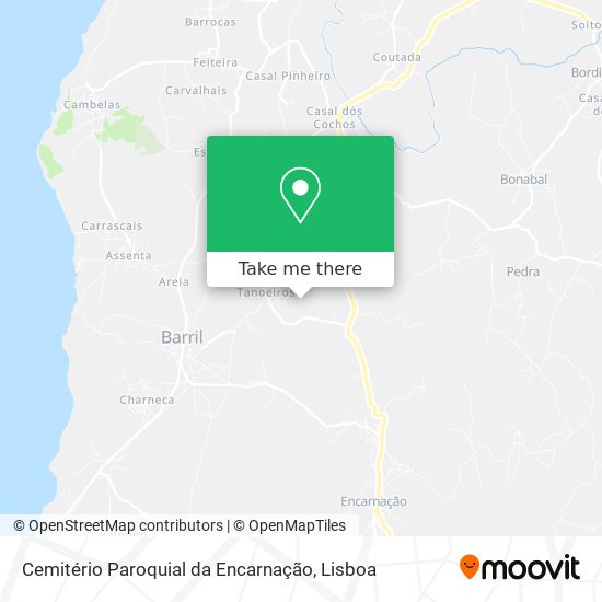 Cemitério Paroquial da Encarnação mapa