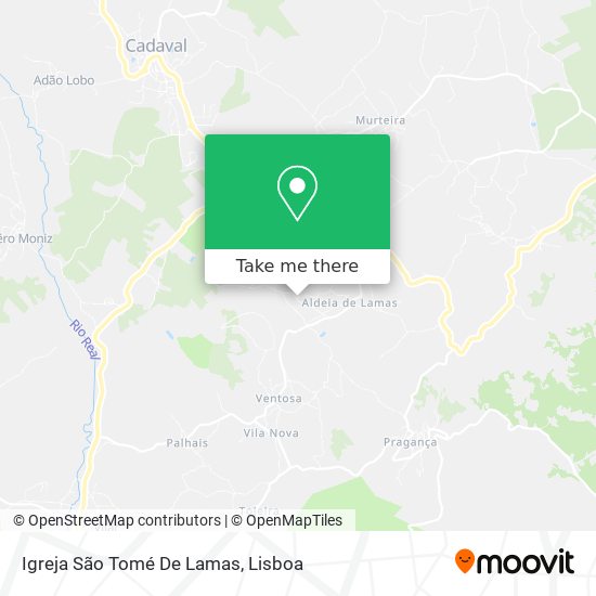 Igreja São Tomé De Lamas map