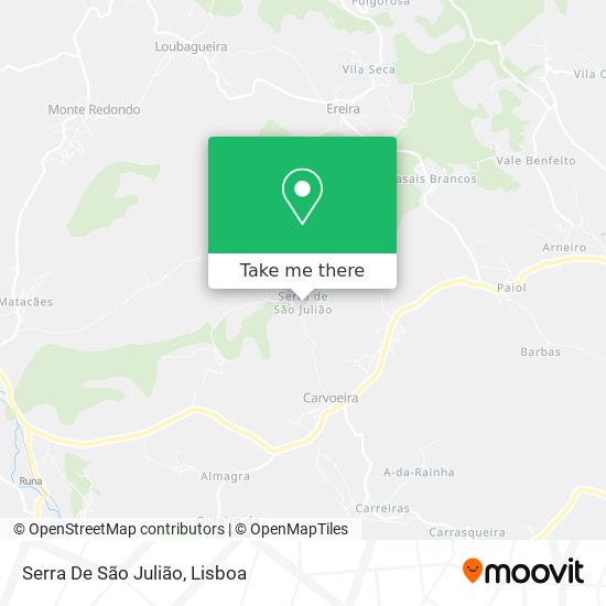 Serra De São Julião mapa