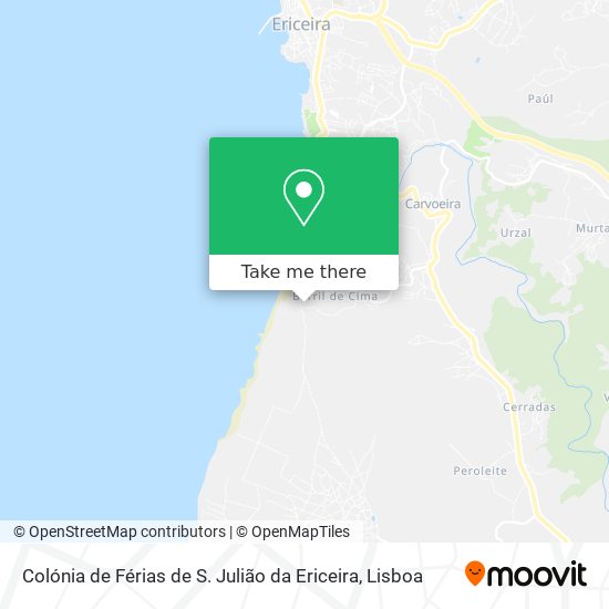 Colónia de Férias de S. Julião da Ericeira map