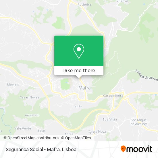 Seguranca Social - Mafra mapa