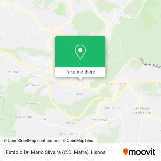 Estádio Dr. Mário Silveira (C.D. Mafra) map