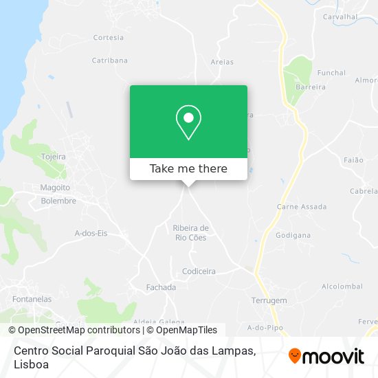 Centro Social Paroquial São João das Lampas map