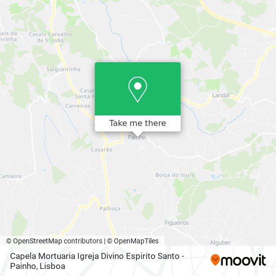 Capela Mortuaria Igreja Divino Espirito Santo - Painho mapa