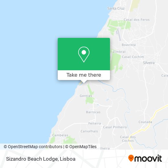 Sizandro Beach Lodge mapa
