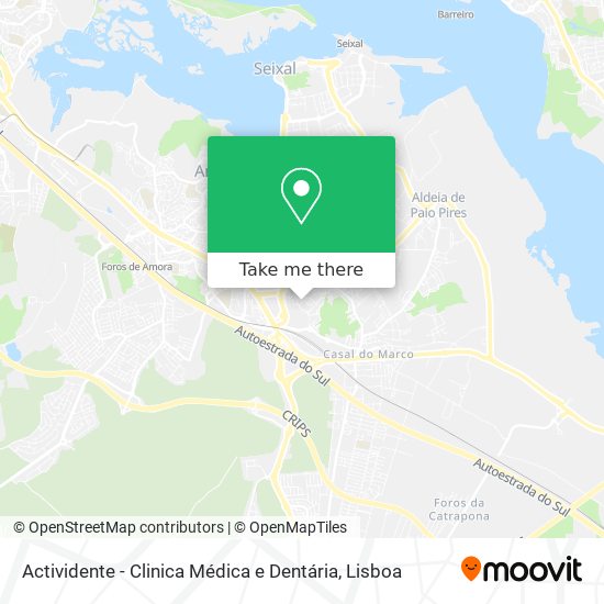 Actividente - Clinica Médica e Dentária map