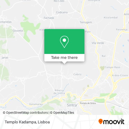 Templo Kadampa mapa