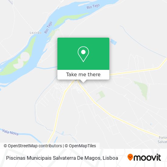 Piscinas Municipais Salvaterra De Magos mapa