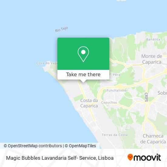 Magic Bubbles Lavandaria Self- Service map