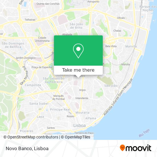 Novo Banco map