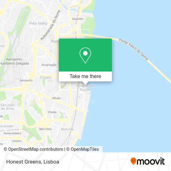 Honest Greens map