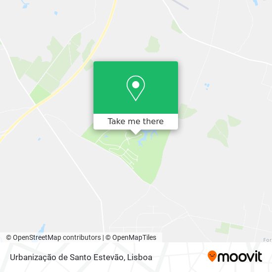 Urbanização de Santo Estevão mapa