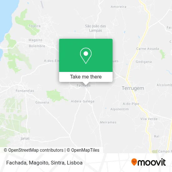 Fachada, Magoito, Sintra map
