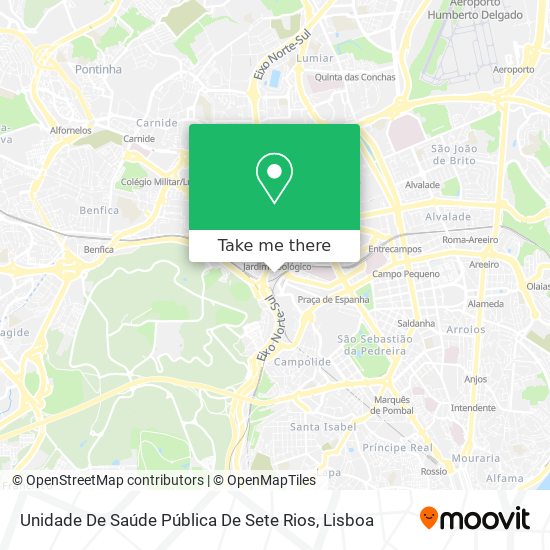 Unidade De Saúde Pública De Sete Rios map