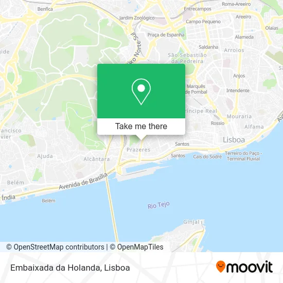 Embaixada da Holanda map