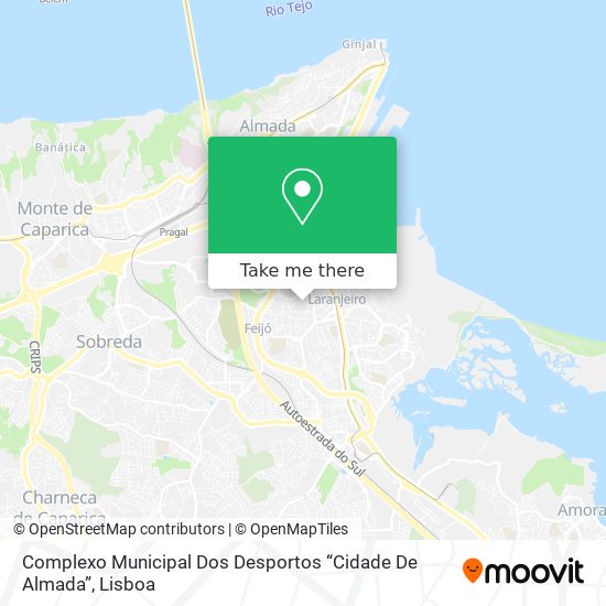Complexo Municipal Dos Desportos “Cidade De Almada” map