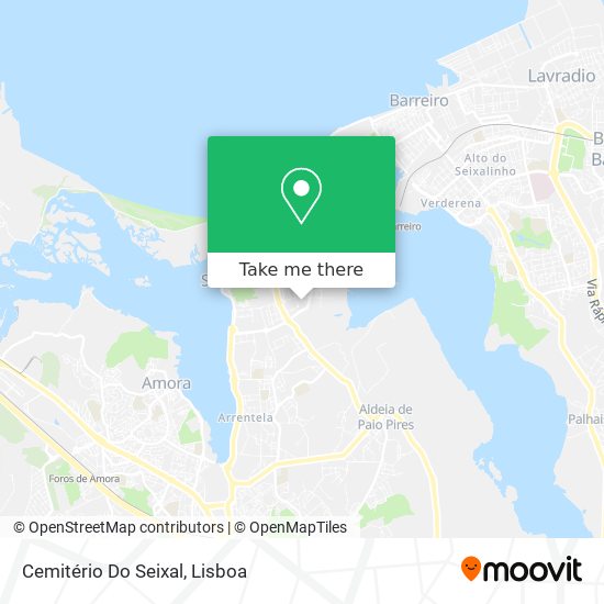Cemitério Do Seixal mapa