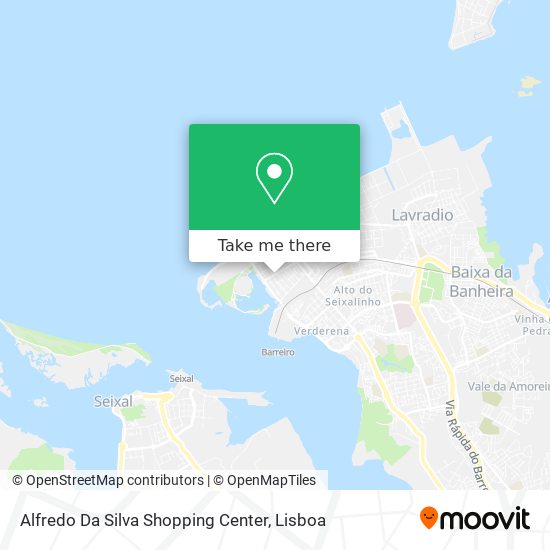 Alfredo Da Silva Shopping Center mapa