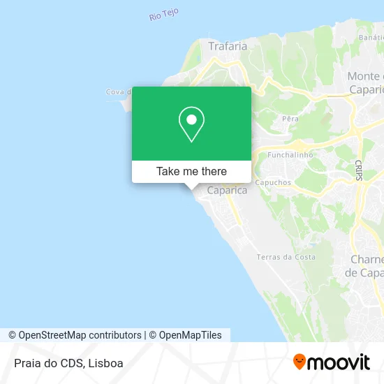 Praia do CDS map