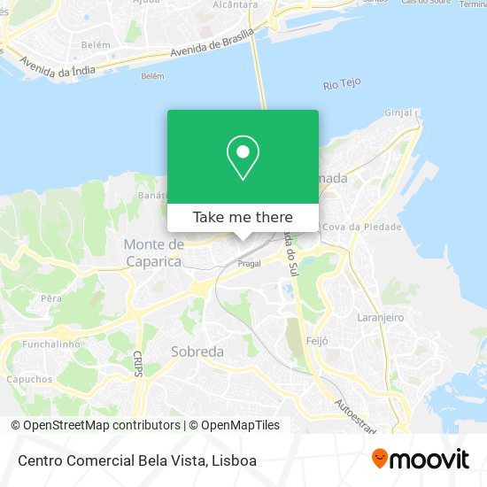 Centro Comercial Bela Vista mapa