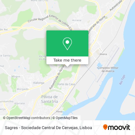 Sagres - Sociedade Central De Cervejas mapa