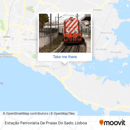 Estação Ferroviária De Praias Do Sado mapa