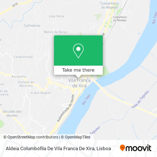 Aldeia Columbófila De Vila Franca De Xira mapa