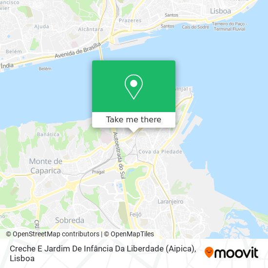 Creche E Jardim De Infância Da Liberdade (Aipica) map