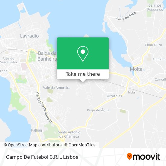 Campo De Futebol C.R.I. mapa
