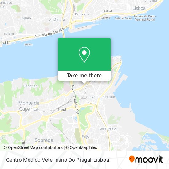 Centro Médico Veterinário Do Pragal map