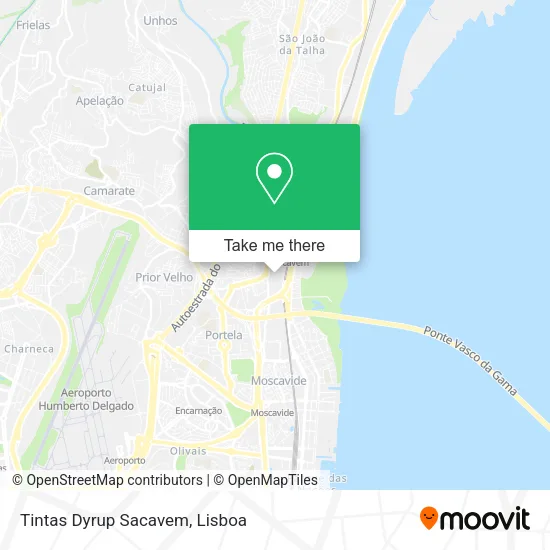 Tintas Dyrup Sacavem map