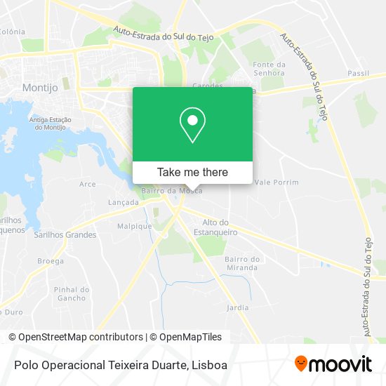 Polo Operacional Teixeira Duarte map