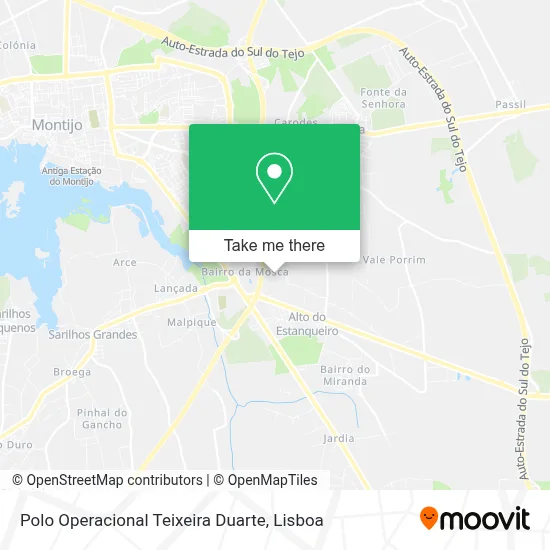 Polo Operacional Teixeira Duarte map
