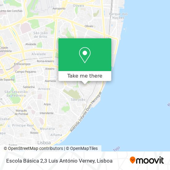 Escola Básica 2,3 Luís António Verney map