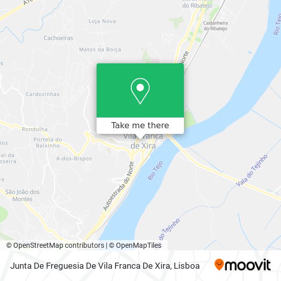 Junta De Freguesia De Vila Franca De Xira map
