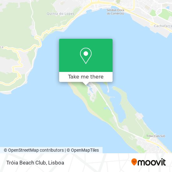 Tróia Beach Club mapa
