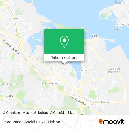 Seguranca Social Seixal mapa