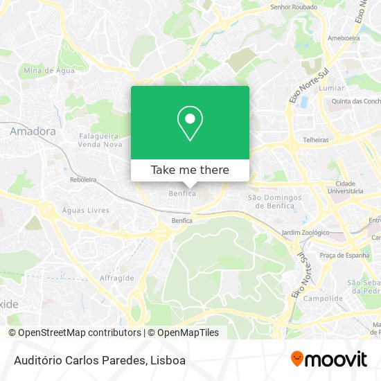 Auditório Carlos Paredes mapa