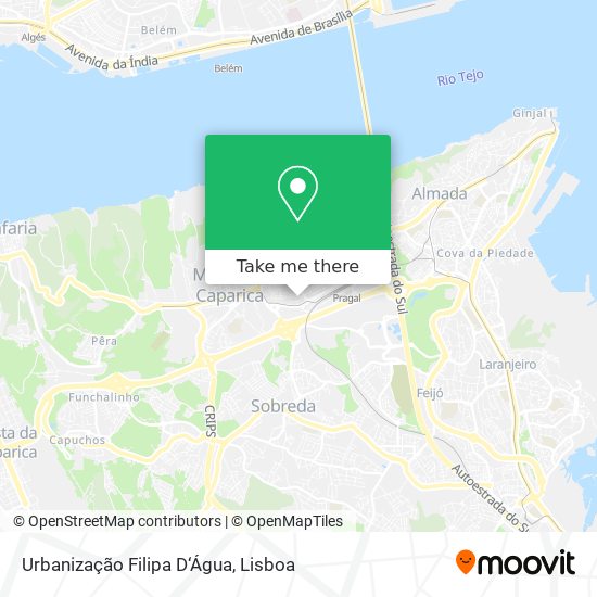 Urbanização Filipa D‘Água map