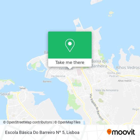 Escola Básica Do Barreiro Nº 5 mapa