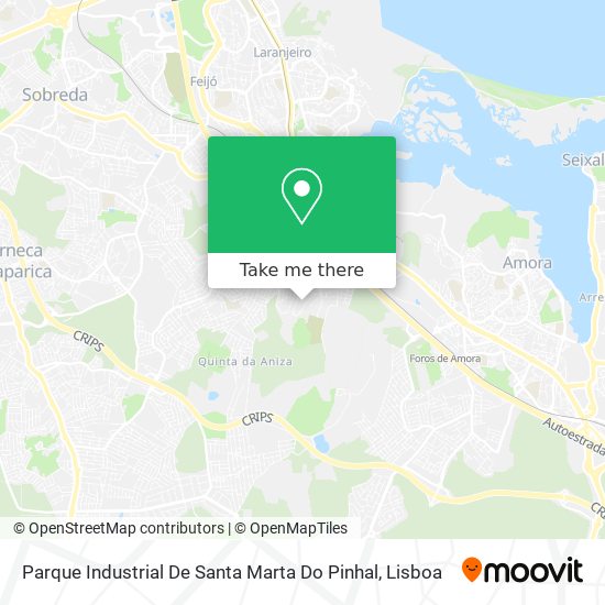 Parque Industrial De Santa Marta Do Pinhal map
