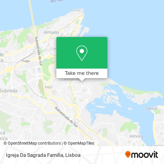 Igreja Da Sagrada Família mapa