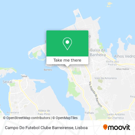 Campo Do Futebol Clube Barreirense mapa